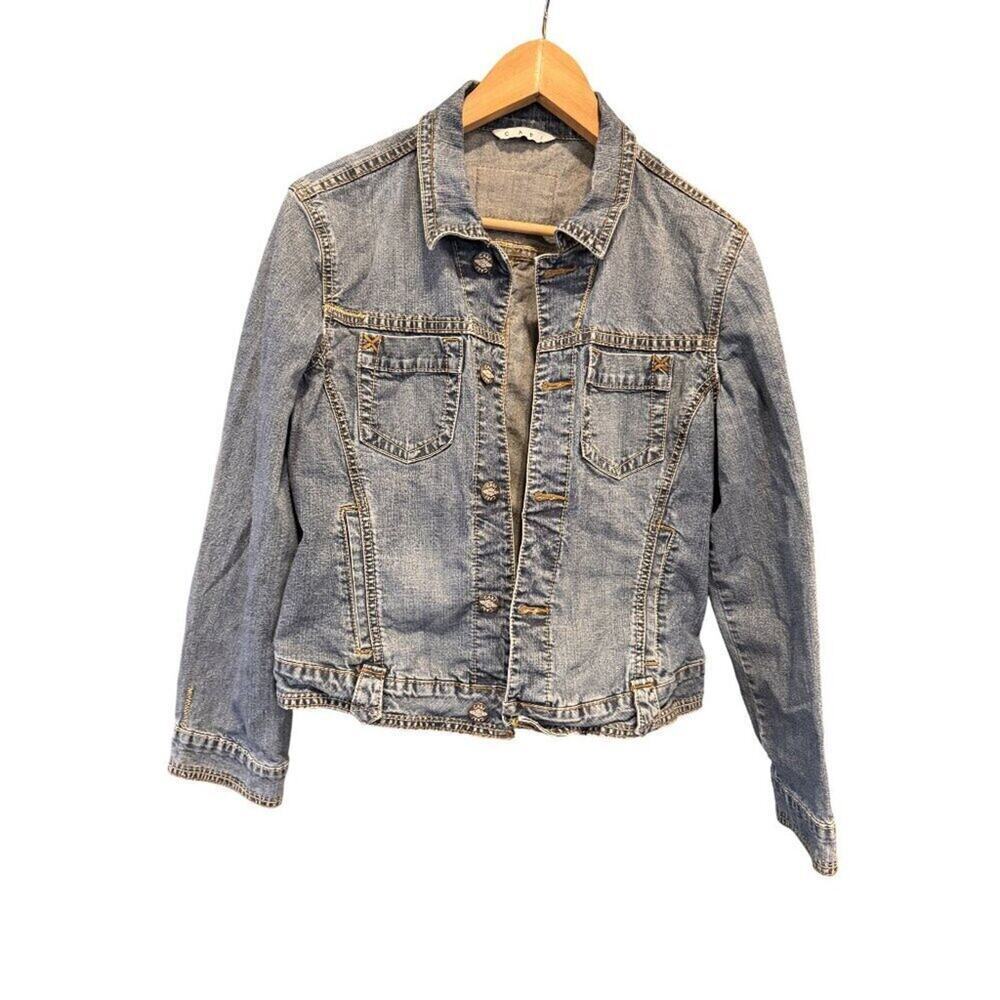 CAbi Faded Blue Denim Jacket